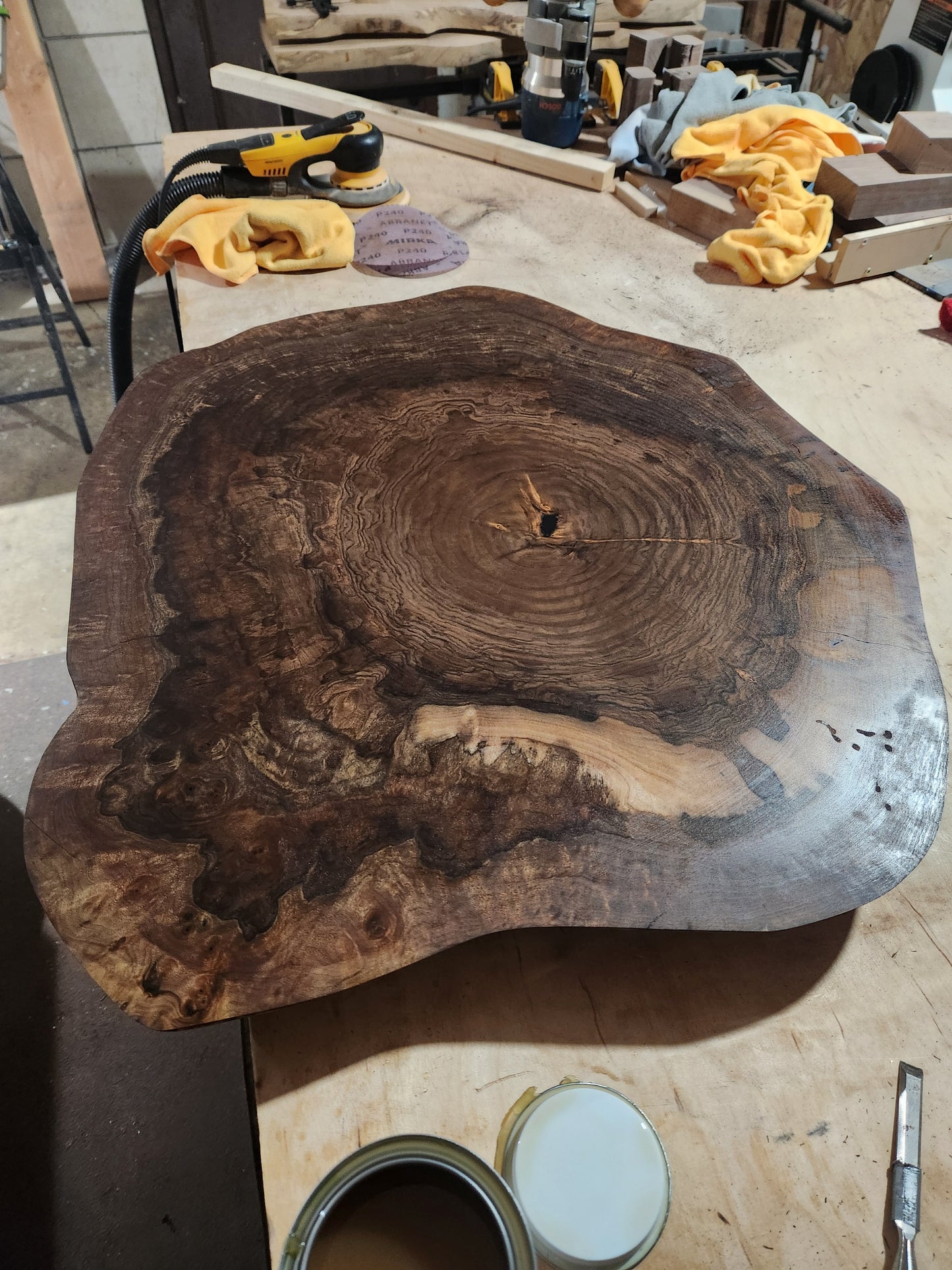 Walnut coffee table