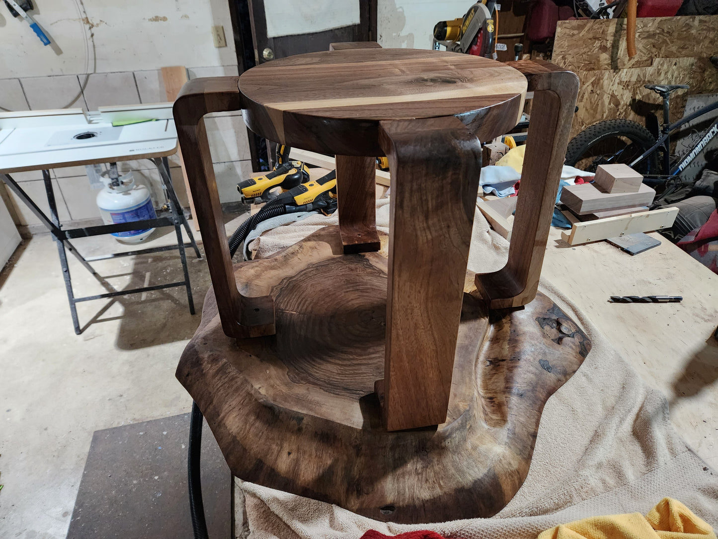 Walnut coffee table