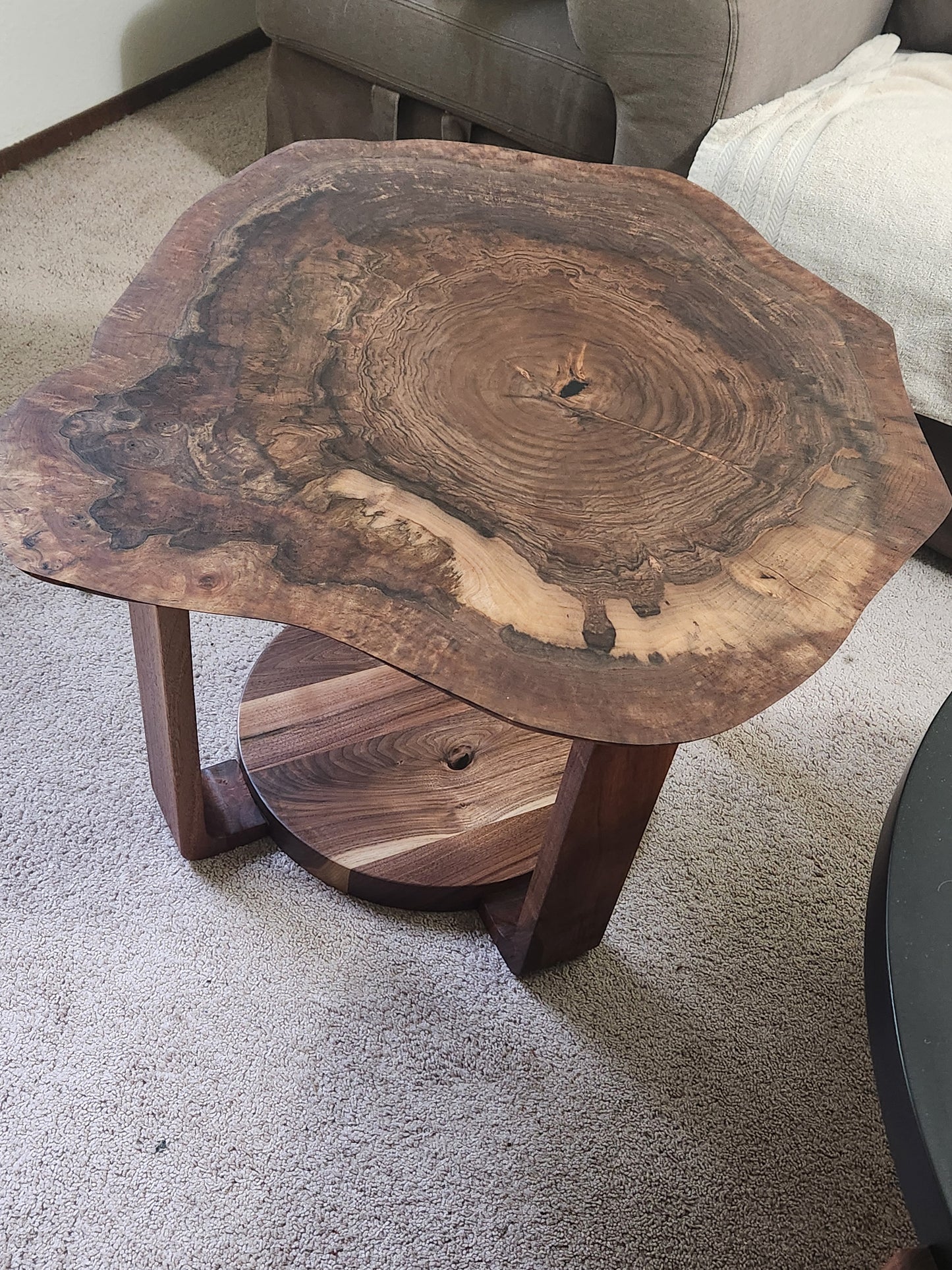 Walnut coffee table
